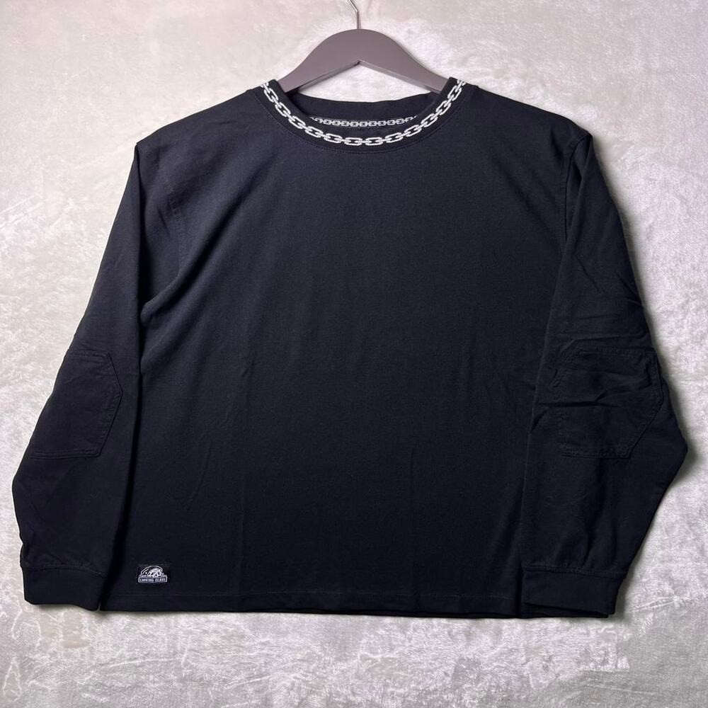 Lurking Class Sketchy Tank Long Sleeve T-Shirt Men's L Stitch Chain Crew Collar